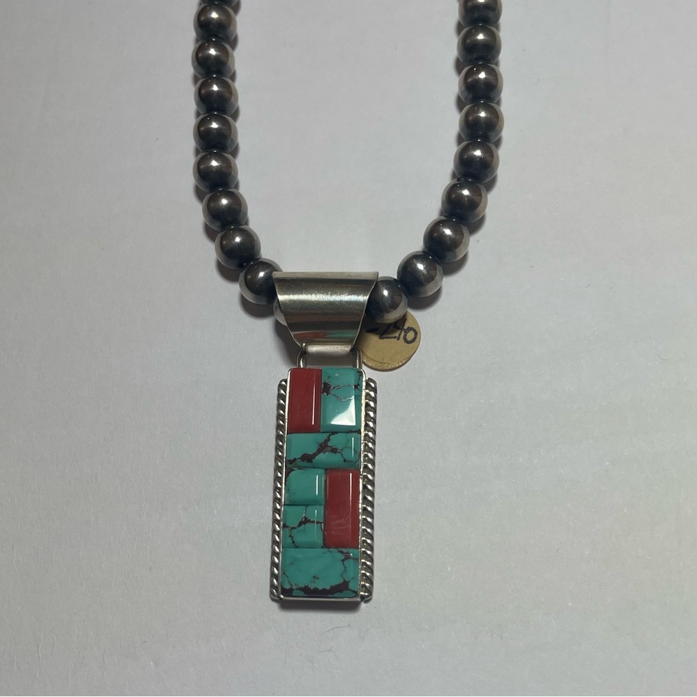 Navajo necklace sterling silver